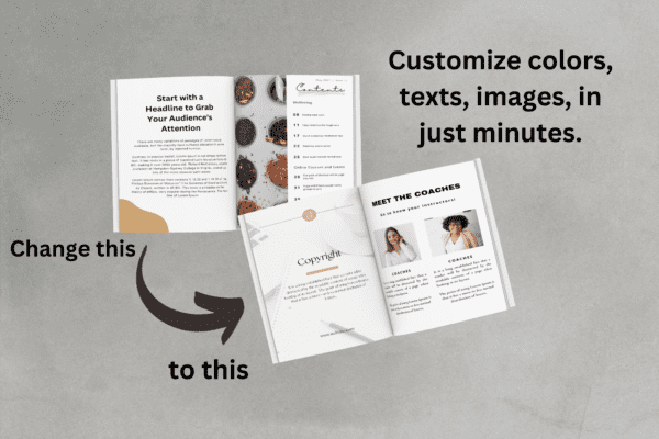 digital workbook template