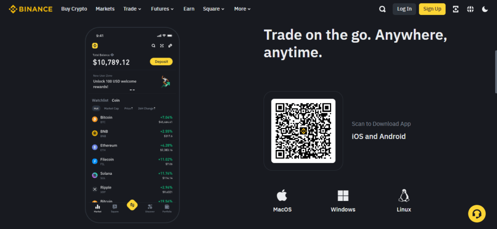 binance dashboard: Crypto Trading Platform